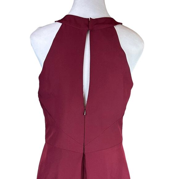 JJ's House A Line Scoop Neck Cocktail Dress Burgundy Size 10 NWT - Picture 6 of 9